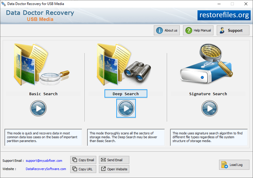 Select Deep search Mode