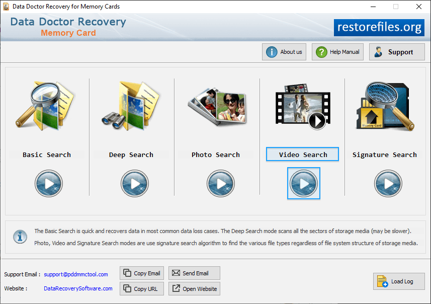 Select video Search mode