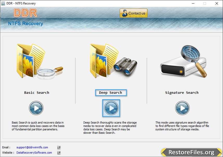 NTFS Partition Restore