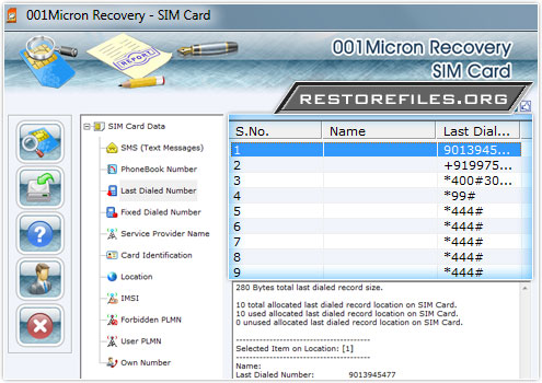 Memory Card Files Restore Screenshots